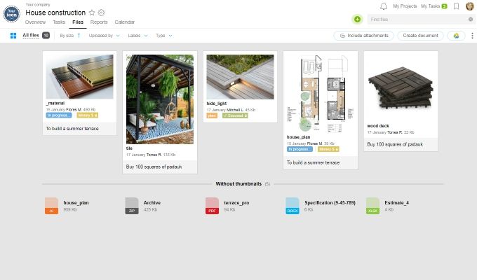 Všechny projektové soubory