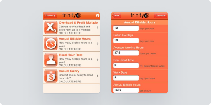 TrinityP3 Calculator