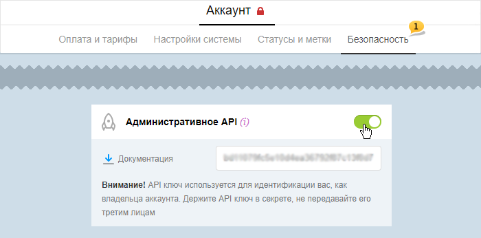 Доступ к api что это в 1с