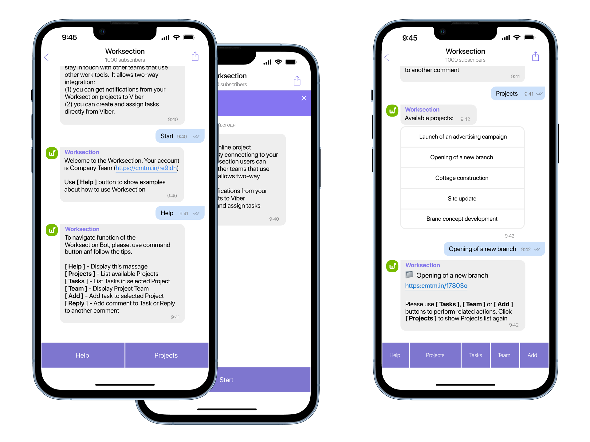 Integration with Viber — Worksection Blog